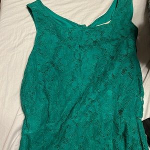 Green banana republic lace dress